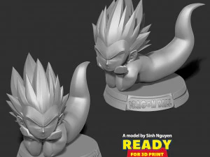 Ghost Gotenks resting 3D Print Model