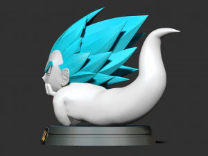 Ghost Gotenks resting 3D Print Model
