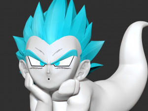 Ghost Gotenks resting Modèles 3D en vedette