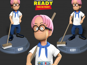 Kid Koby - One Piece Fanart Model Cetak 3D