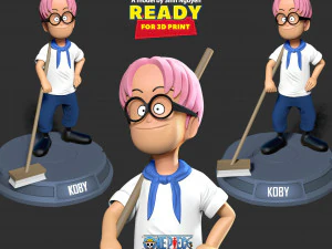 Kid Koby - One Piece Fanart 3D Print Model