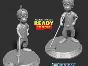 Kid Koby - One Piece Fanart 3D Print Model