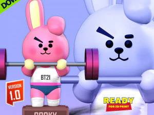 Cooky - BT21 Fanart Modelo de Impressão 3D
