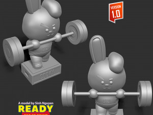 Cooky - BT21 Fanart 3Dプリントモデル