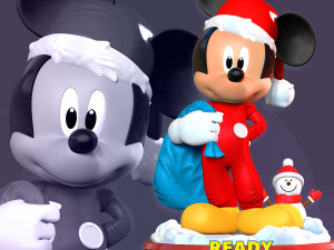 Santa Mickey Mouse Modèles 3D en vedette