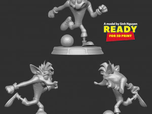 Crash Player Fanart 3D Print Model