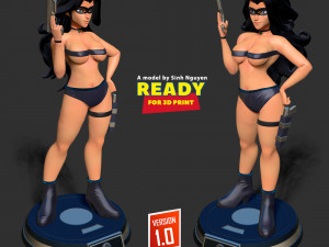 Wonder Woman Stylized - version 2 3D Print Model