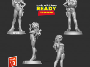 Wonder Woman Stylized - version 2 3D Print Model