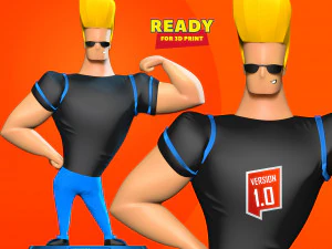 Johnny Bravo Modelo de impresión 3D