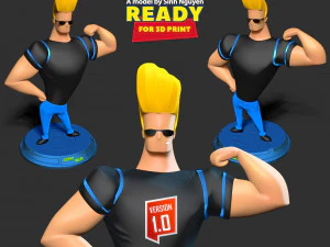 Johnny Bravo 3D Print Model