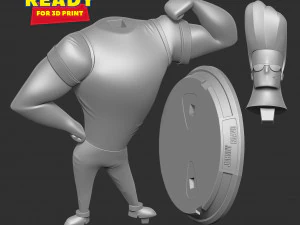Johnny Bravo 3D Print Model