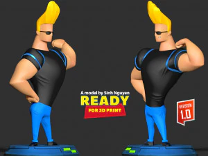 Johnny Bravo 3D Print Model