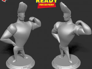 Johnny Bravo 3D Print Model
