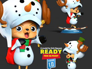 Snowman Chopper 3D Print Model