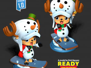 Snowman Chopper 3D Print Model
