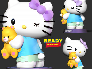 Good night Hello Kitty Modello di stampa 3D