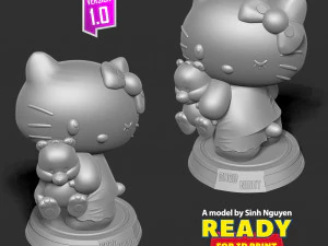 Good night Hello Kitty 3D Print Model