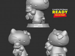 Good night Hello Kitty Modello di stampa 3D