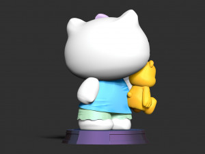 Good night Hello Kitty Modello di stampa 3D