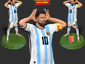Lionel Messi - World Cup 2022 3D Print Model