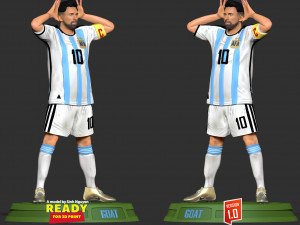 Lionel Messi - World Cup 2022 3D 프린트 모델