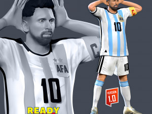Lionel Messi - World Cup 2022 3D 프린트 모델