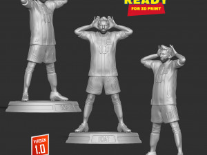 Lionel Messi - World Cup 2022 3D 프린트 모델
