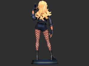 Black Canary Stylized 3D Print Model