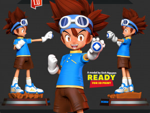 Taichi Yagami - Digimon Fanart Model do druku 3D