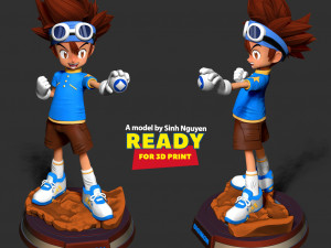 Taichi Yagami - Digimon Fanart Model do druku 3D