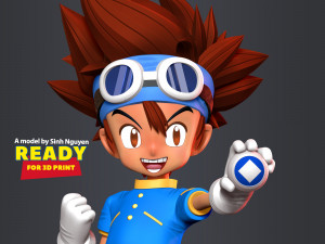 Taichi Yagami - Digimon Fanart Model do druku 3D