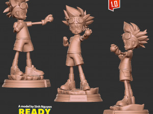 Taichi Yagami - Digimon Fanart Model do druku 3D