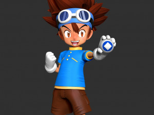 Taichi Yagami - Digimon Fanart Model do druku 3D