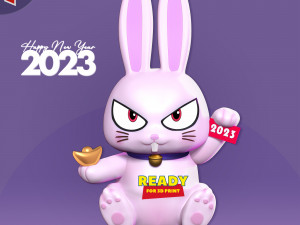 2023 Year of the Rabbit 3D Print Model