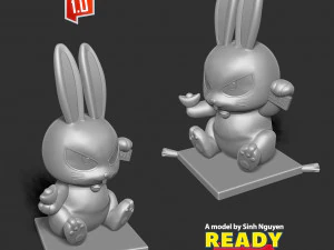 2023 Year of the Rabbit 3D Print Model