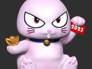 2023 Year of the Rabbit 3D Print Model