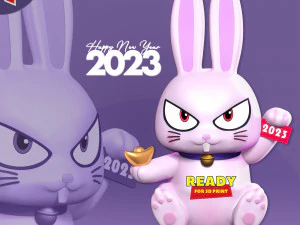 2023 Year of the Rabbit 3D Print Model