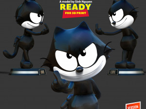 Felix the Cat 2 3D Baskı Modeli