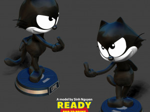 Felix the Cat 2 3D Baskı Modeli