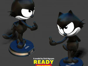 Felix the Cat 2 3D Print Model