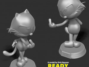 Felix the Cat 2 3D Baskı Modeli
