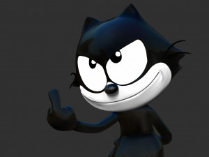 Felix the Cat 2 3D Baskı Modeli