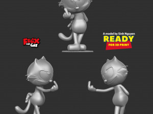 Felix the Cat 2 3D Baskı Modeli