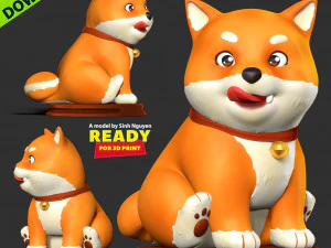 Shiba Inu - Happy New Year 2023 3D Print Model