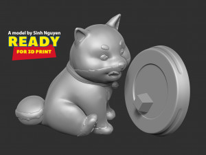 Shiba Inu - Happy New Year 2023 3D Print Model