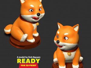 Shiba Inu - Happy New Year 2023 3D Print Model