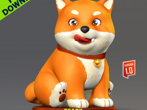 Shiba Inu - Happy New Year 2023 3D Print Model