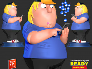 Chris Griffin - Family Guy Fanart Model do druku 3D