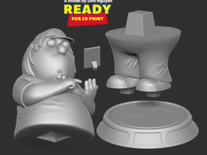 Chris Griffin - Family Guy Fanart Model do druku 3D