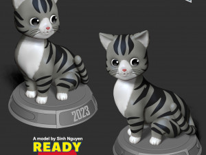 Cat 2023 3D Print Model